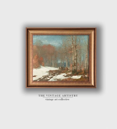 The Vintage Artistry Brown & Whitepainting Wall Art