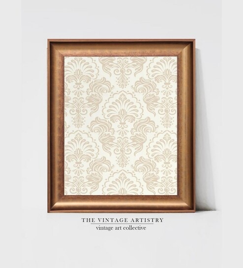 The Vintage Artistry Browntextile Painting Wall Art