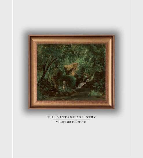 The Vintage Artistry Green & Brown Woodlands Wall Art