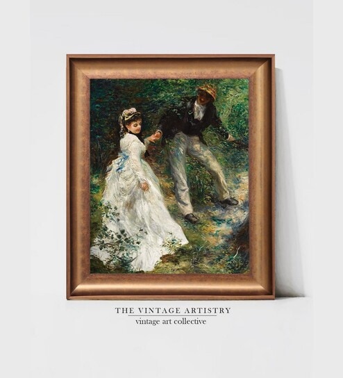 The Vintage Artistry Green & Brownpainting Wall Art