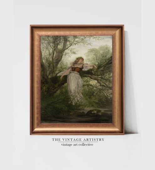 The Vintage Artistry Green & Brownprintable Painting Wall Art