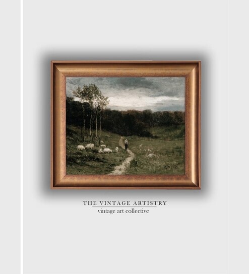 The Vintage Artistry Landscape Digital Painted Wall Art