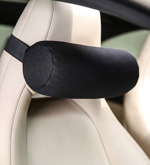 Buy The White Willow Cervical Neck Roll Black Car Pillow Cushion