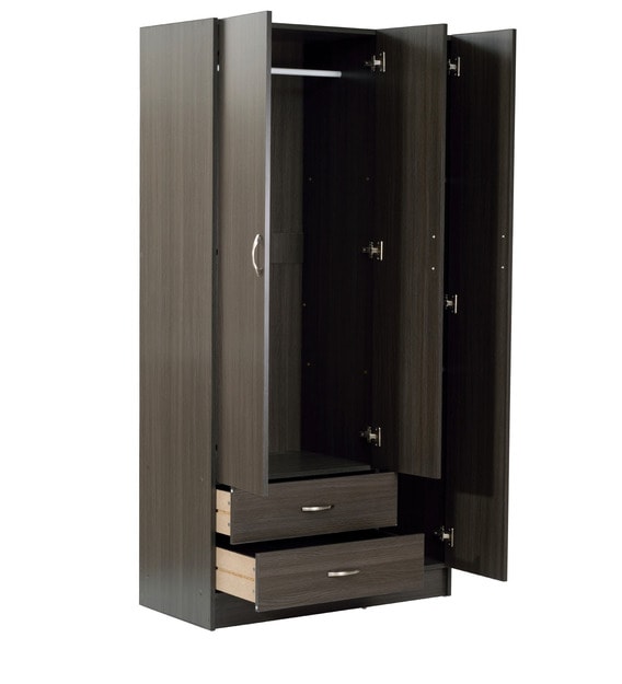 Buy 3 Door Wardrobe in Oak Finish - Mintwud By Pepperfry ...