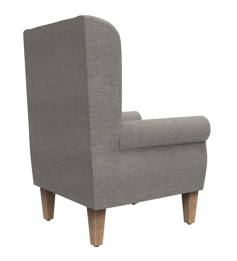 Buy The Fabric Wing Chair in Bangalore Grey Colour Online - Wing Chairs ...