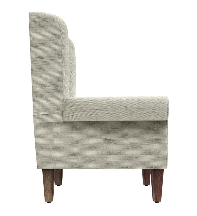 Buy The Begum Velvet Wing Chair in Srilanka Ivory Colour by Chumbak Online Solid Color Wing