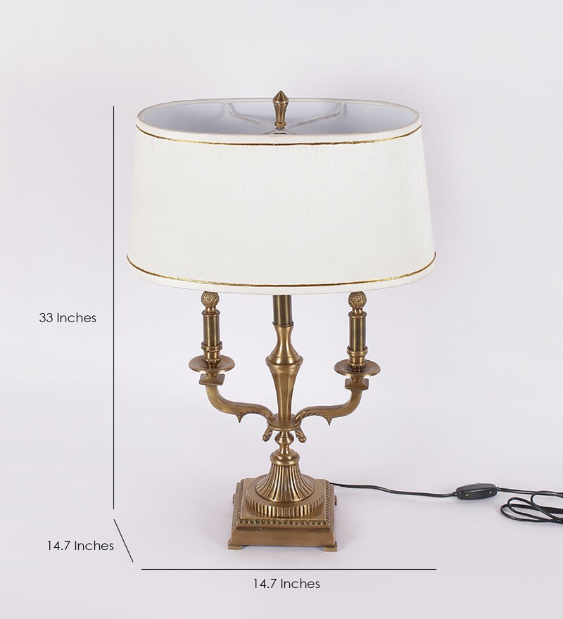 Buy Brass Table Lamp by Kapoor E Illuminations Online Eclectic Table