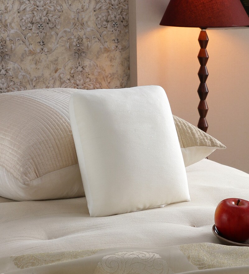 Buy White Memory Foam Cushion Pillows 12 X 12 Inches By The White
