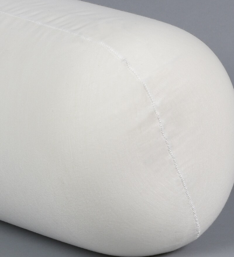 Buy White Memory Foam 24 x 8 Inch Round Support Bolster Pillow by The