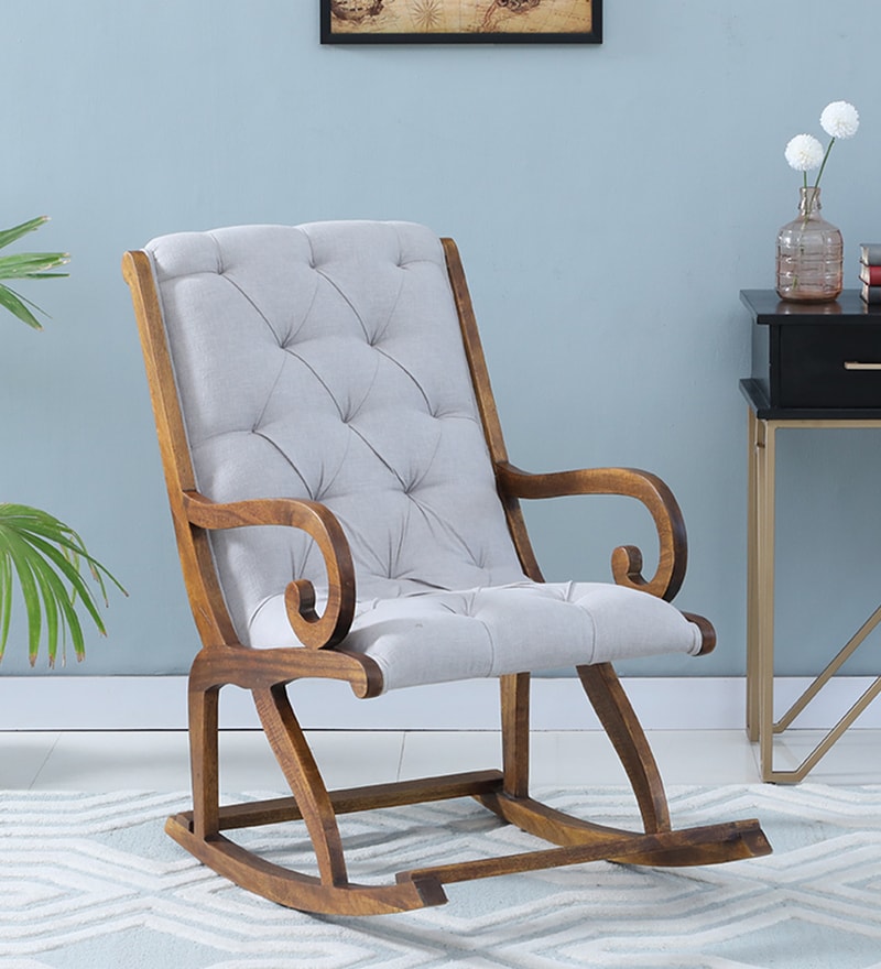 wood frame rocking chair