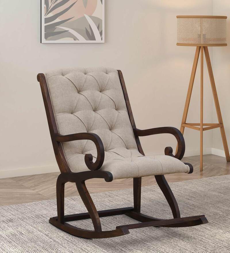 Buy Kingston Sheesham Wood Rocking Chair in Provincial Teak Finish by