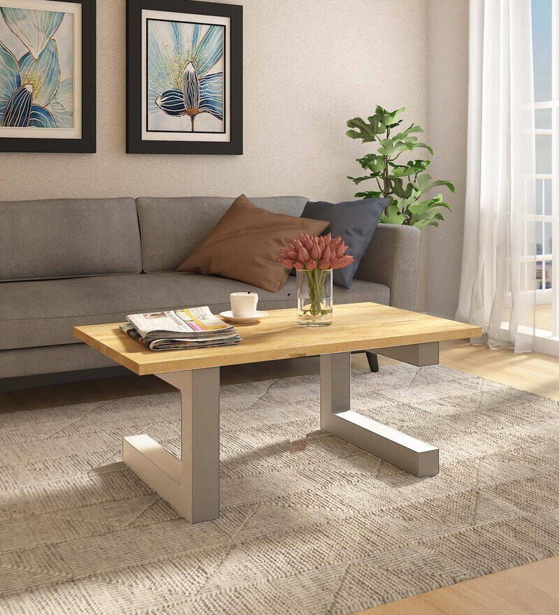 Buy Thiva Metal Coffee Table In Grey Finish By Bohemiana Online ...