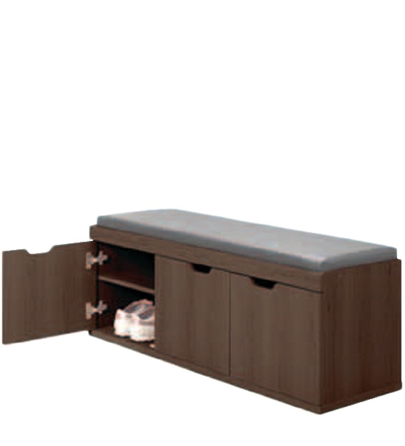 Buy Three Door Shoe in Honey Colour by Godrej Interio Online