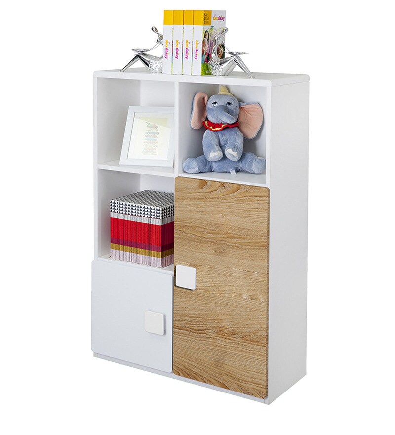 Buy Three Kids Bookshelf in Oak Colour Online Kids Bookshelves Kids