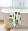 Thai Curry Madhuban Floral Waffle Cotton 250 GSM Bath Towel
