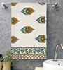 Thai Curry Madhuban Floral Waffle Cotton 250 GSM Bath Towel