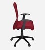 Thames Fabric Ergonomic Chair in Bright Maroon Colour