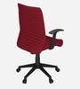 Thames Fabric Ergonomic Chair in Bright Maroon Colour