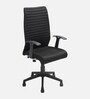 Thames Fabric Ergonomic Chair in Jet Black Colour
