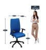 Thames Neo Breathable Mesh Ergonomic Chair In Blue Colour