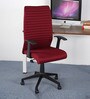 Thames Fabric Ergonomic Chair in Red Colour