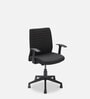 Thames Fabric Ergonomic Chair in Black Colour