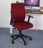 Thames Fabric Ergonomic Chair in Bright Maroon Colour