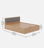 Thames Queen bed in Beige and Grey Finish Thames Queen bed in Beige and Grey Finish