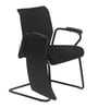 Thames Fabric Training Chair in Black Colour