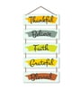 Thankful Believe Faith Grateful Blessed Wooden Wall Hanging