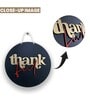 Thankful Black MDF Wall Art