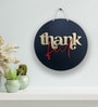 Thankful Black MDF Wall Art