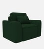 Thanos Velvet 1 Seater Sofa in Bottle Green Colour