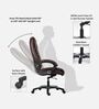Thar Leatherette Executive Chair in Brown Colour