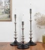 The Aristea Candle Holders Set Of 3 Silver