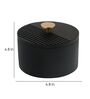 The Artisan's Stripes- Trinket Black Small Storage Container