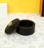 The Artisan's Stripes- Trinket Black Small Storage Container