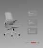 The Associate Mid Back Premium Ergonimic Chair In Lunar Grey Colour