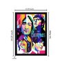 The Beatles Texture Paper Framed Art Print