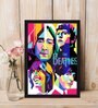 The Beatles Texture Paper Framed Art Print