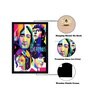 The Beatles Texture Paper Framed Art Print