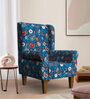 The Fabric Wing Chair In India Paisleys Design Multicolor Colour