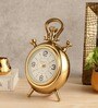 The Belvedere Table Clock Gold
