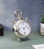 The Belvedere Table Clock Silver