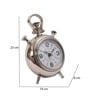 The Belvedere Table Clock Silver