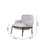 Benz Lounge Chair In Grey Color