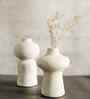 White and Blue Legacy Vase Set of 2