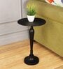 The Carla Metal End Table In Black Colour