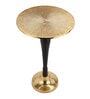 The Carla Metal End Table In Gold & Black Colour