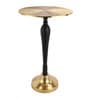The Carla Metal End Table In Gold & Black Colour